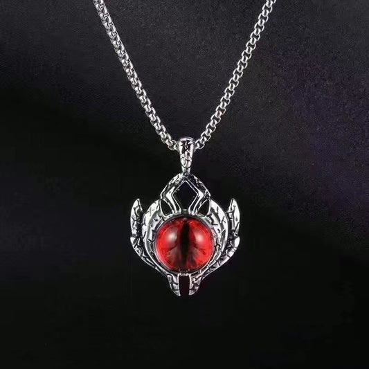 Stainless Steel Third Eye Dragon's eye Necklace