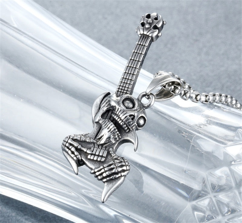 Stainless Steel Playful Dolphins Necklace