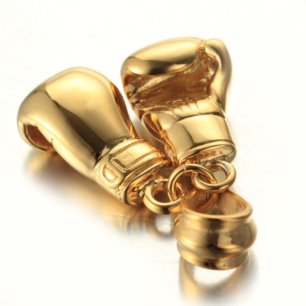 Stainless Steel Boxing Gloves Necklace