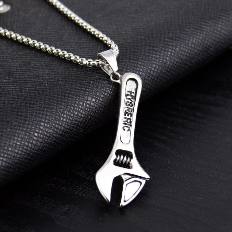 Stainless Steel Wrench Necklace