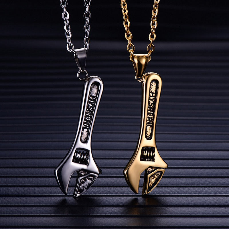 Stainless Steel Wrench Necklace