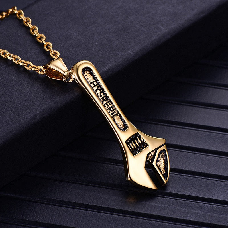 Stainless Steel Wrench Necklace
