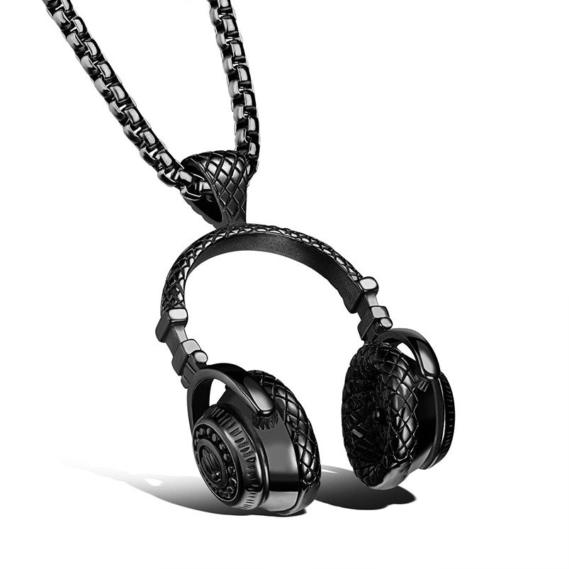 Stainless Steel Headphone Necklace