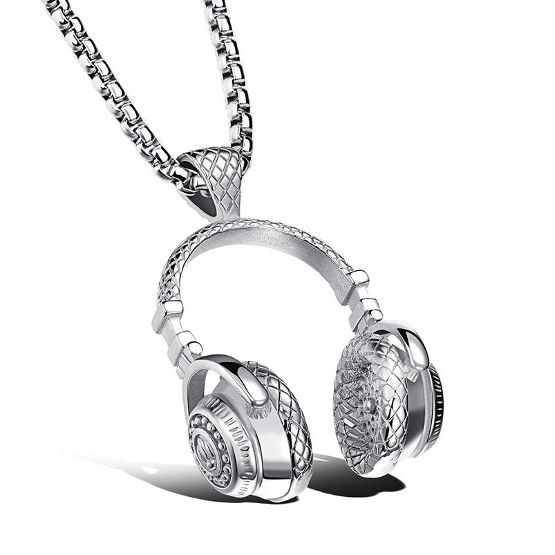 Stainless Steel Headphone Necklace