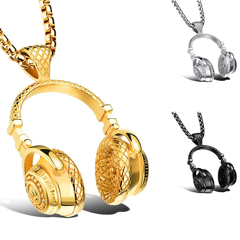 Stainless Steel Headphone Necklace