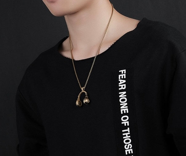 Stainless Steel Headphone Necklace