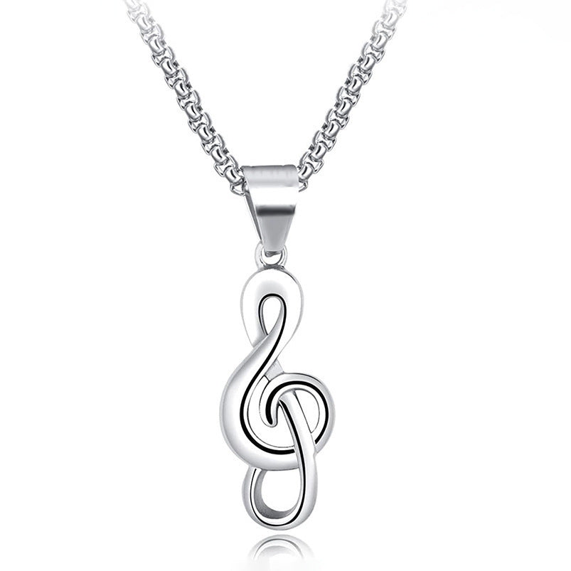 Stainless Steel Necklace  | Music theme