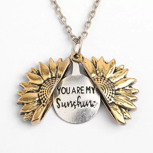 Stainless Steel Necklace  | sunflower