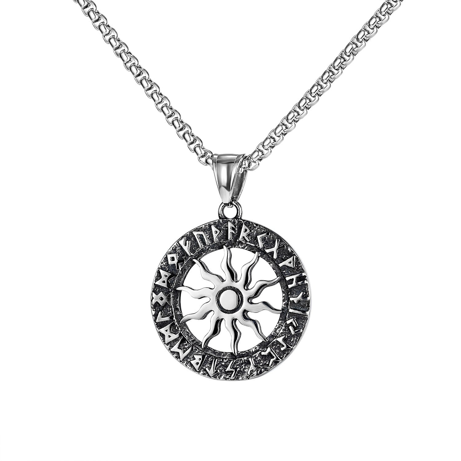 Stainless Steel Necklace  | Sun theme