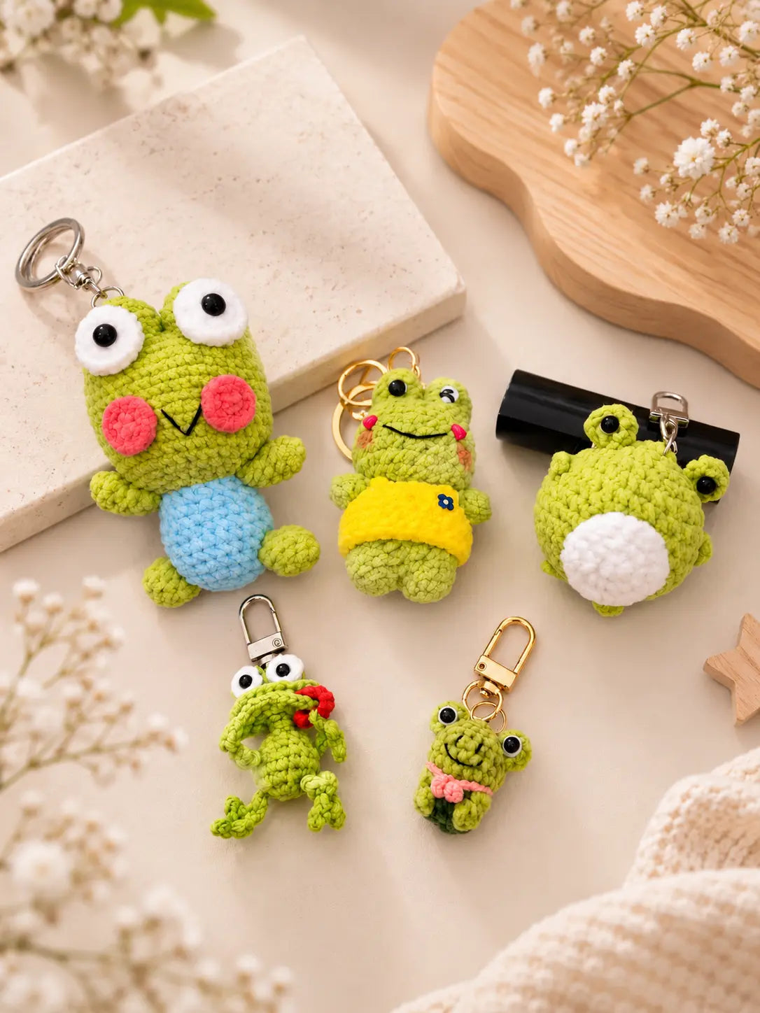 Frog Keychains & Bag Charms